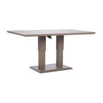 Lauko stalas Home4you MARENDA 150x90xH2-75cm, pilkšva