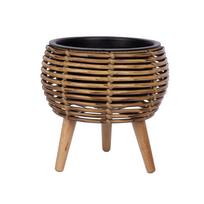 Vazonas WICKER 28x28xH28cm, šviesiai ruda