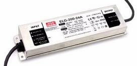 Impulsinis maitinimo šaltinis LED 24V 8.4A, valdomas, PFC, IP67,  MEAN WELL