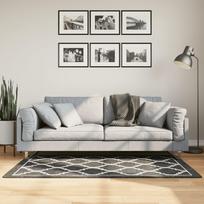 Kilimas juodas ir baltas 80x150 cm neslystantis plaunamas
