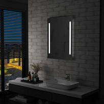 Sieninis vonios kambario veidrodis su LED 60x80cm