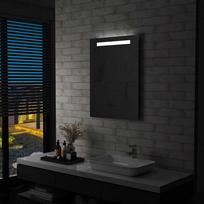 Sieninis vonios kambario veidrodis su LED 60x80cm