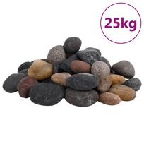 Poliruoti akmenukai įvairių spalvų 25kg 5–8cm
