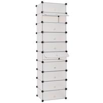 244919 Spintelė batams su 10 skyrių balta