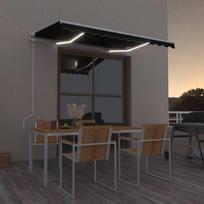 Automatinė markizė su LED/vėjo jutikliu antracito 350x250cm