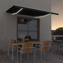 Automatinė markizė su LED/vėjo jutikliu antracito 400x300cm