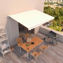 Automatinė ištraukiama markizė kreminės spalvos 450x300cm