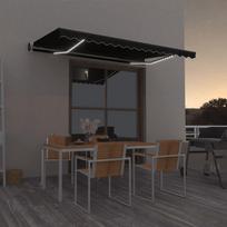 Automatinė markizė su LED/vėjo jutikliu antracito 400x350cm