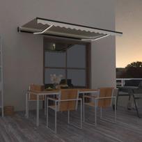 Automatinė markizė su LED/vėjo jutikliu kreminė 450x350cm