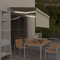 Markizė su uždanga/LED/vėjo jutikliu kreminė 35x25m