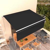 Rankiniu būdu ištraukiama markizė su uždanga antracito 45x3m