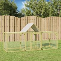 Vištidė 300x100x150cm impregnuotos pušies medienos masyvas