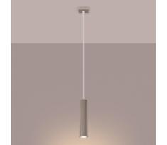BRILAGI - LED pakabinamas šviestuvas ant laido CRESTO 1xGU10/10W/230V rudo-pilkšvas