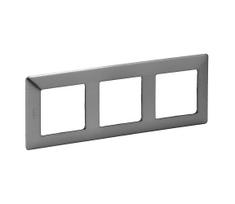 Legrand 754153 - rėmelis jungikliams VALENA LIFE 3P, nerūdijančio plieno