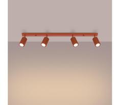 Brilagi - LED taškinis šviestuvas CRESTO 4xGU10/10W/230V raudonas