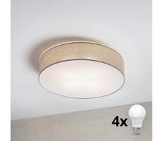 Brilagi - LED lubų šviestuvas SIRIJA 4xE27/60W/230V, skersmuo 60 cm, smėlinis