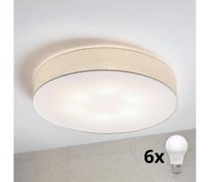 Brilagi - LED lubinis šviestuvas SIRIJA 6xE27/60W/230V, skersmuo 80 cm, kreminės spalvos