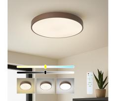 Brilagi - LED dimeriuojamas lubinis šviestuvas POOL LED/48W/230V 3000-6000K 40 cm rudas + nuotolinio valdymo pultas