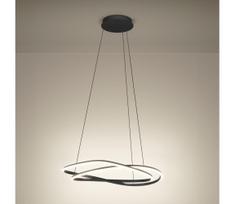 Eglo 390515 - LED dimeriu reguliuojamas pakabinamas šviestuvas ant laido GUNTIN LED/60W/230V pilkas + su nuotoliniu pultu