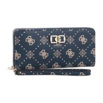 Guess Emelie Logo Slg Lrg Zip Around SWGP99 28146 Navy Logo (GU868-c) rankinė