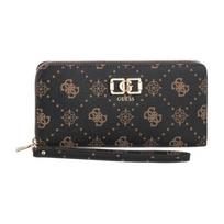 Guess Emelie Logo Slg Lrg Zip Around SWGP99 28146 Espresso Logo (GU868-b) rankinė