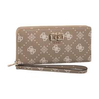 Guess Emelie Logo Slg Lrg Zip Around SWGP99 28146 Biscotti Logo (GU868-a) rankinė