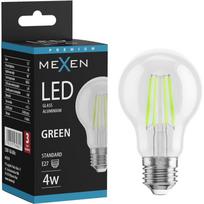 Mexen Vintis LED A60 kaitinamoji lemputė, E27, 4W, 55 lm, žalia - L150-E27-04XX-46