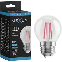 Mexen Vintis Filamentinė LED lemputė E27, G45, 4W, 55 lm, raudona - L156-E27-04XX-45