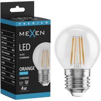 Mexen Vintis LED E27 lemputė su gijomis, G45, 4W, 55 lm, oranžinė - L156-E27-04XX-48