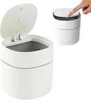Mini šiukšlinė 2L, balta, su dangčiu