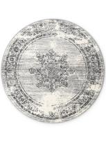 Hanse Home Gloria Lydia apvalus kilimas, kreminės pilkos spalvos, 120 cm