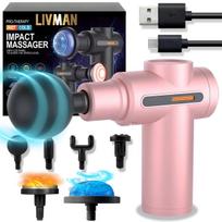 LIVMAN BX-750-H su karšto ir šalto masažo terapija, 6 greičio režimais ir 6 keičiamomis galvutėmis, 1800mAh, 25W