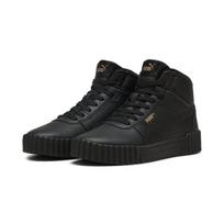 PUMA laisvalaikio batai moterims Carina 3.0 Mid PUMA Black-PUMA Gold - 40145402, juodi