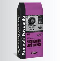 PUPPY&JUNIOR Lamb and Rice 20kg. Kennels Favourite. Aukščiausios (super premium) kokybės visavertis pašaras visų veislių šuniukams su ėriena ir ryžiais