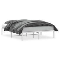 dvivietė lova，suaugusiųjų lova，Metalinis lovos rėmas, baltos spalvos, 135x190cm CFE8179072