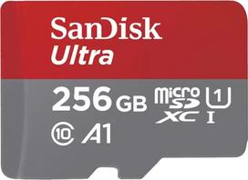 Karta SanDisk Ultra MicroSDXC 256GB Class 10 UHS-I/U1 A1 (SDSQUAC-256G-GN6FA) | SDSQUAC-256G-GN6FA | 619659200459