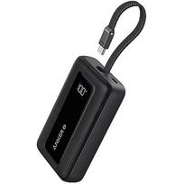 Anker | Power Bank with Built-In USB-C Cable | A1689H11 | 20000 mAh | 30W Output | Black A1689H11