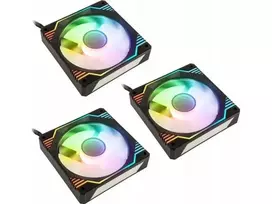 Kolink Umbra X 120 mm ARGB didelio našumo PWM ventiliatoriaus trigubas paketas – juodas