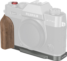 SmallRig 5668 L-Shaped Mount Plate w Wooden Handle for FUJIFILM X-T30 / T30 II / T30 III Charcoal