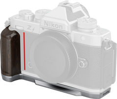 SmallRig 5707 L-Shaped Mount Plate with Wooden Handle for Nikon Z f Silver
