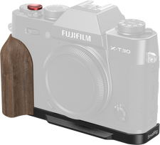 SmallRig 5666 L-Shaped Mount Plate with Wooden Handle for FUJIFILM X-T30 / T30 II / T30 III Black