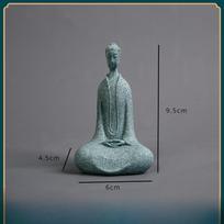 Miniatiūrinės budistų vienuolių figūrėlės Sodo Buda Zen statula Tibeto budos figūrėlės Sodo ornamentas Meditacija Akvariumo dekoracija