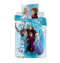 Disney Frozen 2 „Šeima“ vaikiškas patalynės komplektas 160x200 cm, 2 vnt. – 100 % medvilnė, Jerry Fabrics