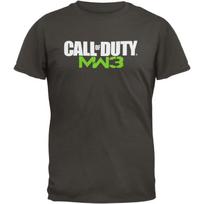 Call of Duty - MW3 Logotipas Pilki Suaugusiųjų Marškinėliai S juoda