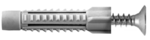 Universalus nailoninis kaištis LAMIDA, 6 x 40 mm, su medsraigčiu 3,5 x 50/24 mm, PH2, 20 vnt.