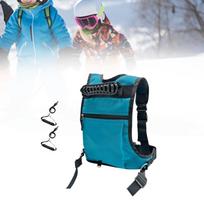 Kids Ski and Snowboard Harness, Premium Ski Training Harness, Backpack with violetinė
