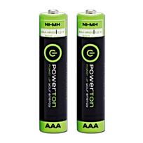 Įkraunamos AAA baterijos, 1.2V, 900 mAh, Powerton, 2 vnt.