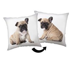 Jerry Fabrics dekoratyvinė pagalvėlė „Bulldog“ 40x40 cm – smėlio spalvos poliesteris