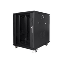 Lanberg 19" 15U 600x800 mm stovinti rack spinta juoda