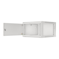 Lanberg 19" 12U 600x450 pilka rack spinta su metaliniais durimis